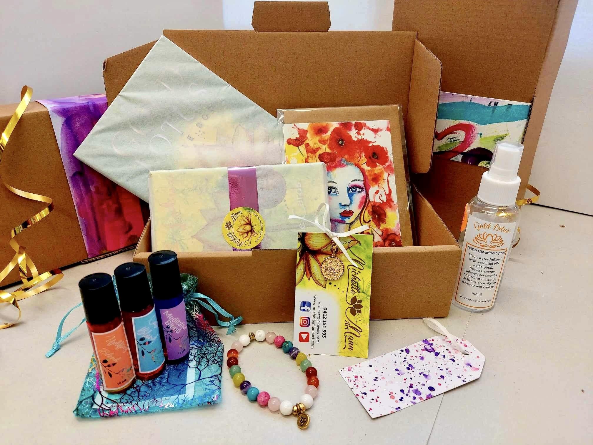Gold Lotus Self Care gift pack